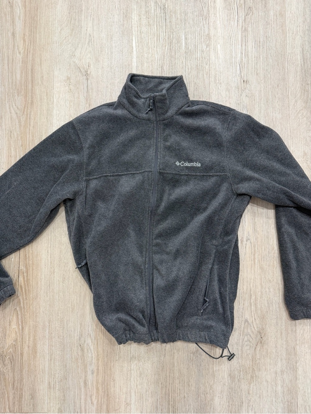 Columbia Gray Charcoal Full-Zip Fleece Jacket